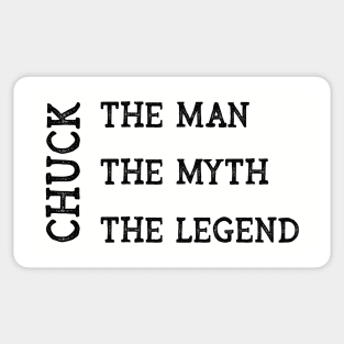 Chuck The Man The Myth The Legend Sticker